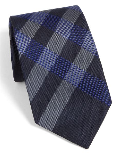 navy blue burberry tie